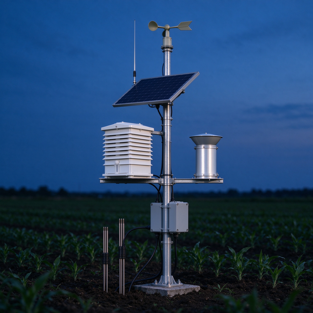 In-ground soil sensor station